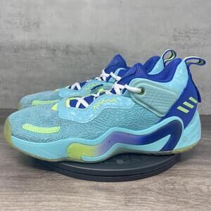 Adidas DON Issue 3 Shoes Mens 8 Basketball Blue Teal 029002